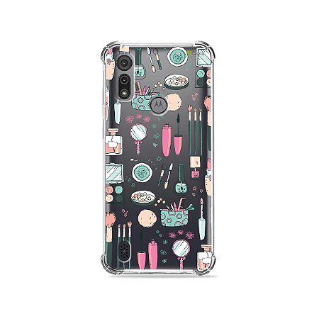 Capa (Transparente) para Moto E6I - Make Up - 99capas - Capinhas e cases  personalizadas para celular