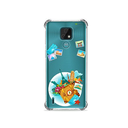 Capa (Transparente) para Moto E7 - Memórias