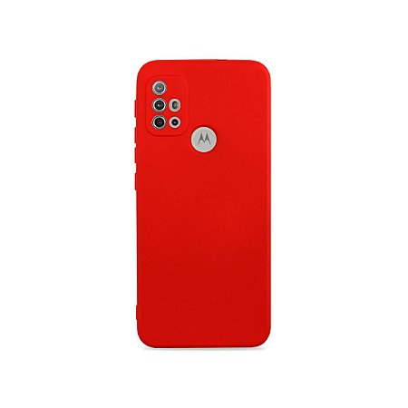 Silicone Case Vermelha para Moto G10