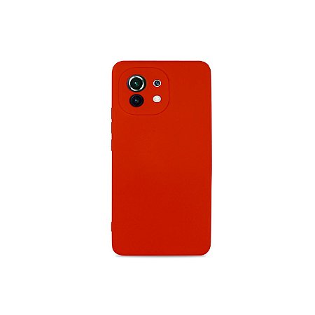 Silicone Case Vermelha para Xiomi Mi 11 Lite - 99Capas