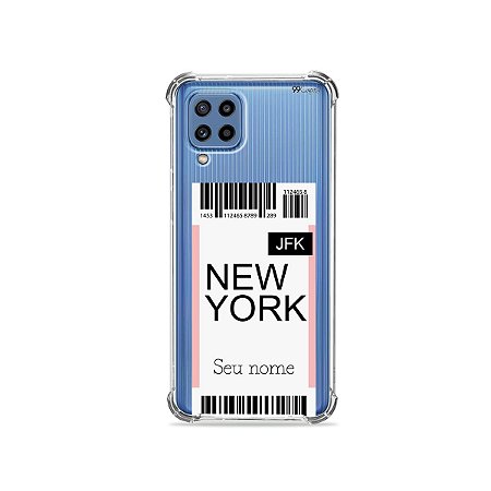 Capa (Transparente) para Galaxy M62 - Ticket com nome