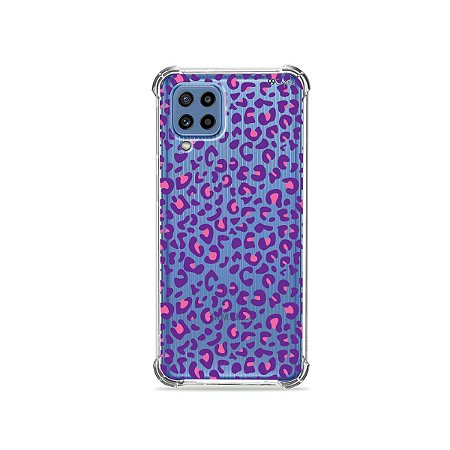 Capa (Transparente) para Galaxy M62 - Animal Print Purple