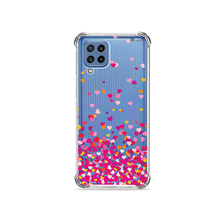 Capa para Galaxy M32 - Corações Rosa