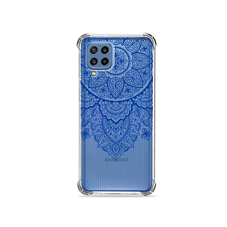 Capa (Transparente) para Galaxy M62 - Mandala Azul