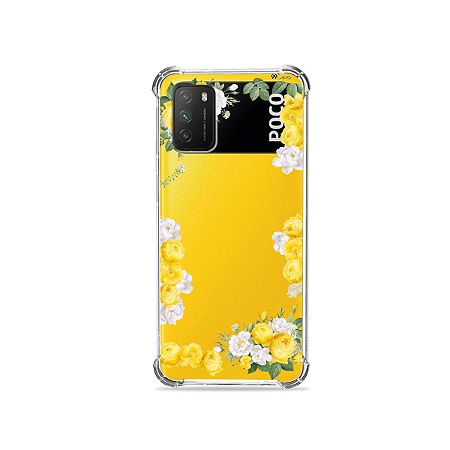 Capinha para Poco M3 - Yellow Roses