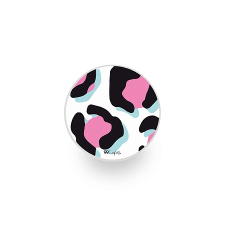 Popsocket Animal Print Black & Pink