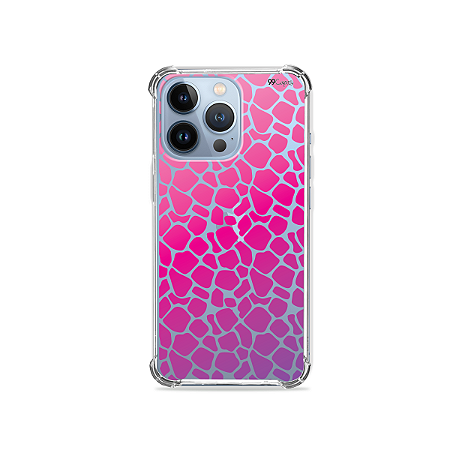 Capa para iPhone 13 Pro Max - Animal Print Pink