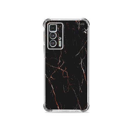 Capa para Moto Edge 20 Pro - Marble Black