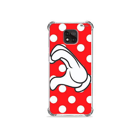 Capa para Moto G Power - Coração Minnie