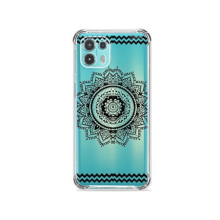 Capa para Moto Edge 20 Lite - Mandala Preta