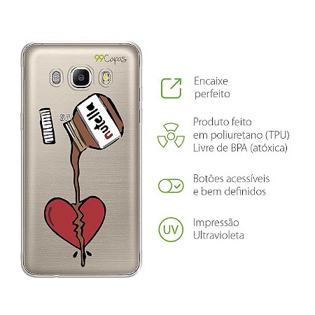 Capa Case Capinha para J7 Metal - Nutella - 99capas - Capinhas e cases  personalizadas para celular
