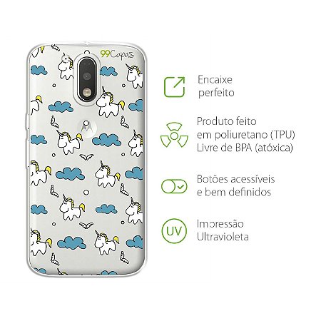 Capa para Moto G4 Plus - Unicórnio