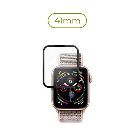 Película de Nanogel (borda preta) para Apple Watch - 41mm