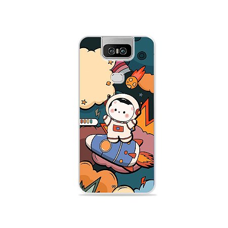 Capinha Astronauta Cat para Zenfone