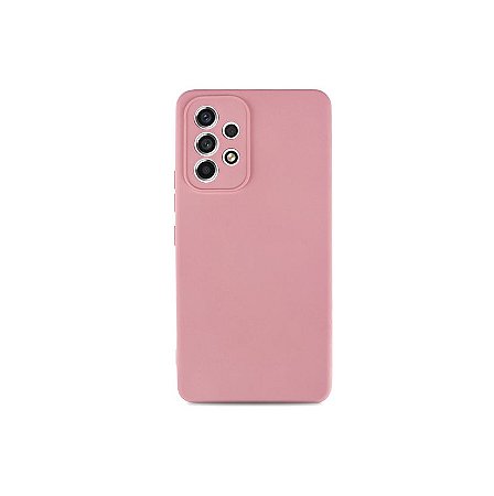 Silicone Case para Galaxy A73 5G - Rosa Claro