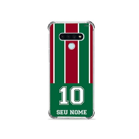 Capa para LG - Vermelho e Verde com nome e número personalizado