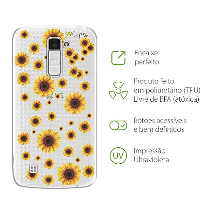 Capa para LG K8 - Girassóis