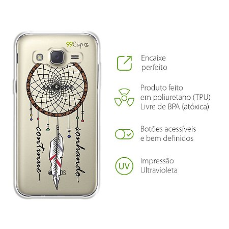 Capa para Galaxy J2 Prime - Continue Sonhando