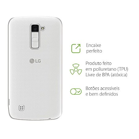 Capa Transparente para LG K10 - 99capas - Capinhas e cases personalizadas  para celular