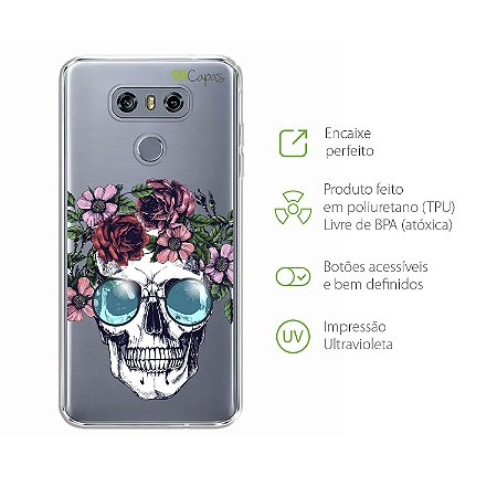 Capa Case Capinha para LG G6 - Caveira - 99capas - Capinhas e cases  personalizadas para celular