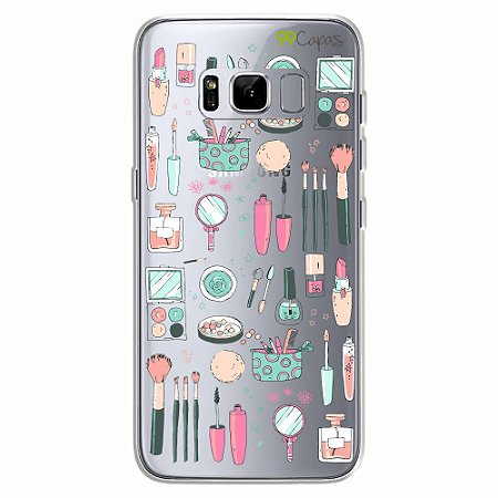 Capa Case Capinha para Galaxy S8 - Make Up - 99capas - Capinhas e cases  personalizadas para celular