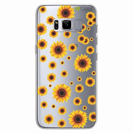 Capa para Galaxy S8 - Girassóis