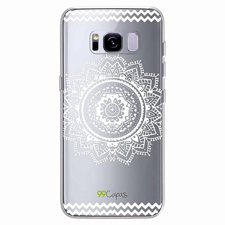 Capa para Galaxy S8 Plus - Mandala Branca