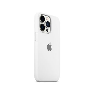 Silicone Case Branca para iPhone 14 Pro Max