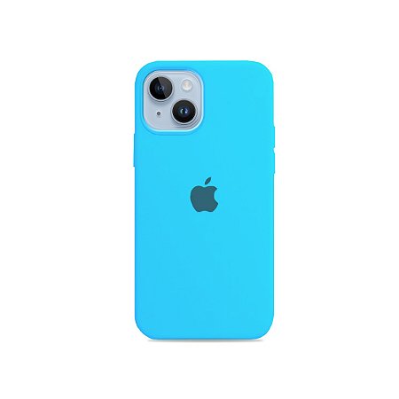 Silicone Case Azul Claro para iPhone 14