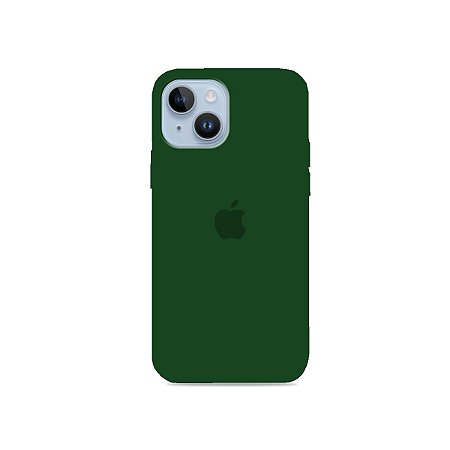 Silicone Case Verde Militar para iPhone 14
