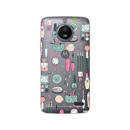Capa Case Capinha Moto E4 - Make Up - 99capas - Capinhas e cases  personalizadas para celular