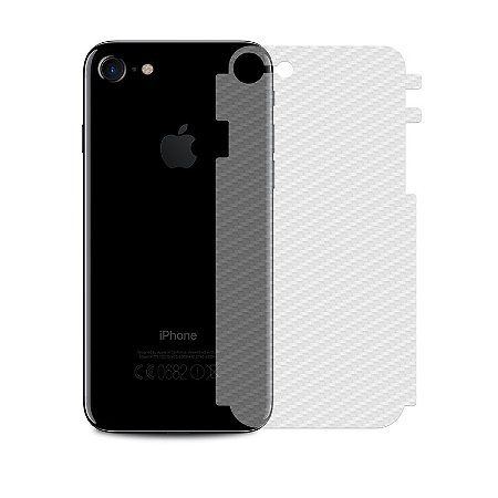 Película Traseira de Fibra de Carbono Transparente para iPhone 7 - 99capas