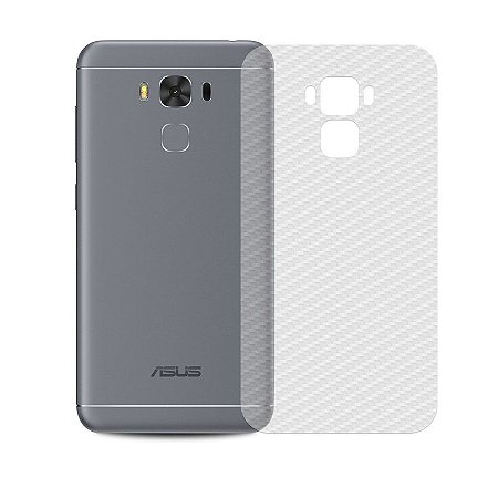 Película Traseira de Fibra de Carbono Transparente para Asus Zenfone 3 Max 5.5 - 99capas