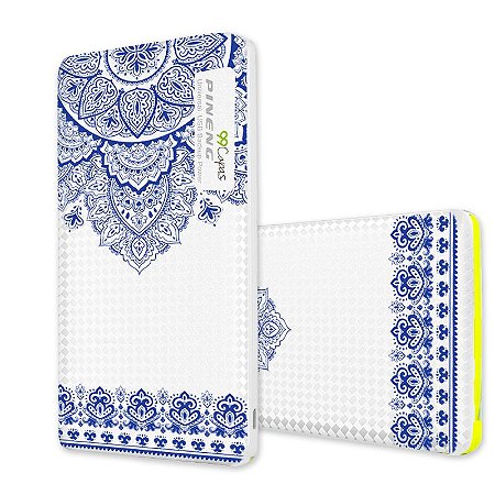 Carregador Portátil Powerbank Pineng 10000mah - Mandala Azul