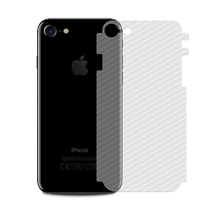 Película Traseira de Fibra de Carbono Transparente para iPhone 8 Plus - 99capas