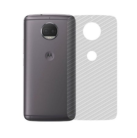 Película Traseira de Fibra de Carbono Transparente para Moto G5s Plus - 99Capas