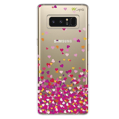 Capa para Samsung Note 8 - Corações Rosa - 99capas - Capinhas e cases  personalizadas para celular