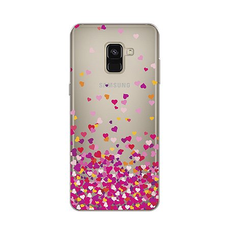 Capa para Samsung Galaxy A8 2018 - Corações - 99capas - Capinhas e cases  personalizadas para celular