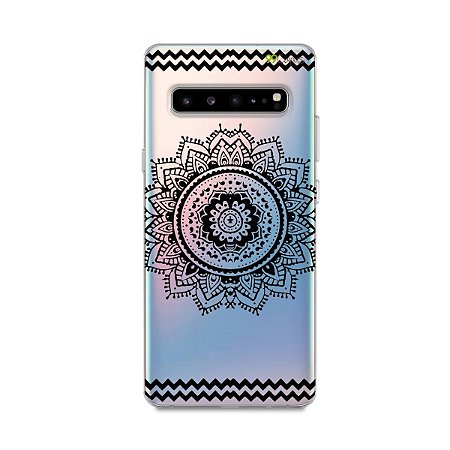 Capa para Galaxy S10 - Mandala Preta