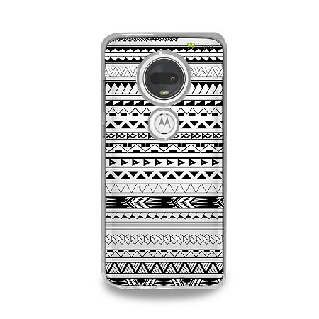 Capa para Moto G7 Plus - Maori Branca