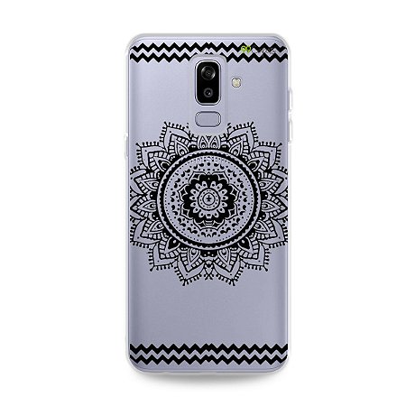 Capa para Galaxy J8 - Mandala Preta