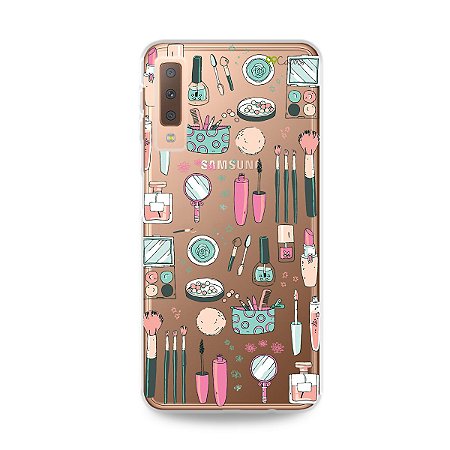 Capa para Galaxy A7 2018 - Make Up - 99capas - Capinhas e cases  personalizadas para celular