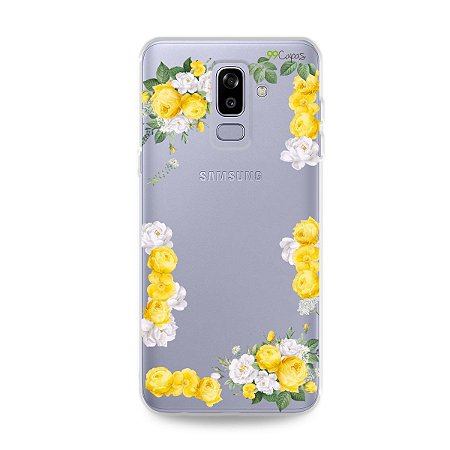 Capa para Galaxy J8 - Yellow Roses