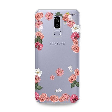 Capa para Galaxy J8 - Pink Roses