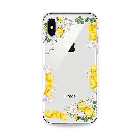 Capa para iPhone X/XS - Yellow Roses