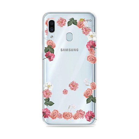 Capa para Galaxy A30 - Pink Roses
