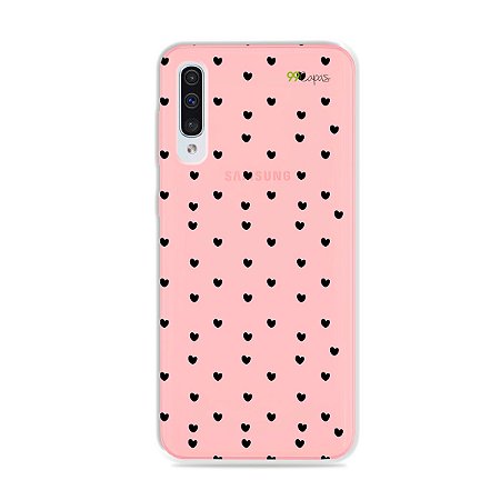 Capa para Galaxy A50 - Corações Preto - 99capas - Capinhas e cases  personalizadas para celular