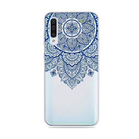 Capa para Galaxy A50 - Mandala Azul