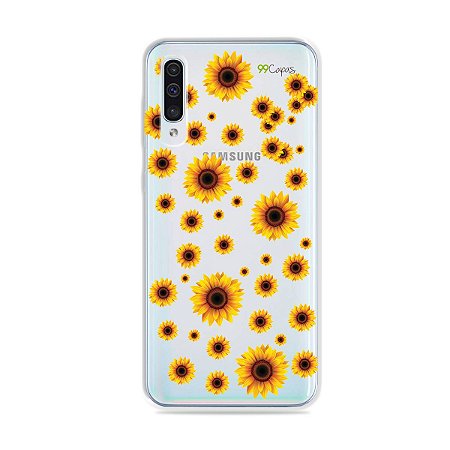 Capa para Galaxy A50 - Girassóis