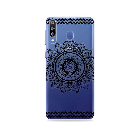 Capa para Galaxy M30 - Mandala Preta